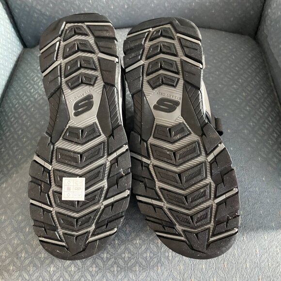 Dark Gray Skechers Men's Sandals Size 10 NEW - Picture 3 of 4